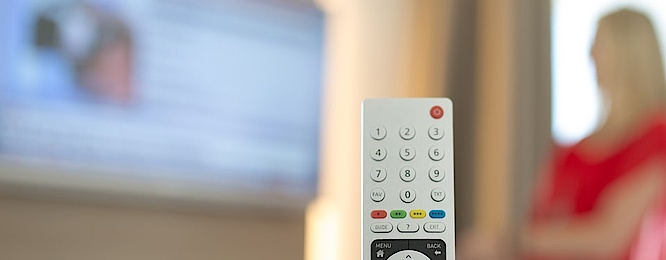 Hotel-TV bei Martin Markhof in Warmensteinach